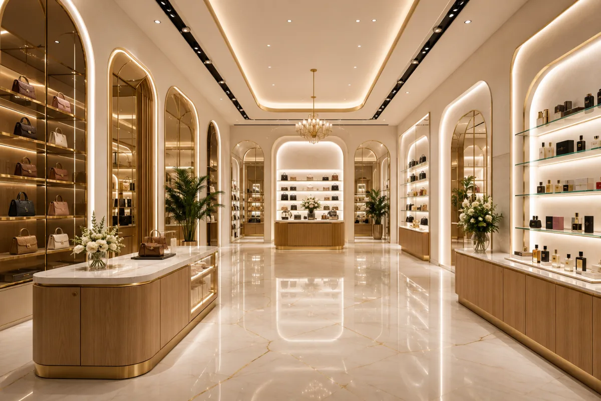 Fit-out of a high-end retail space